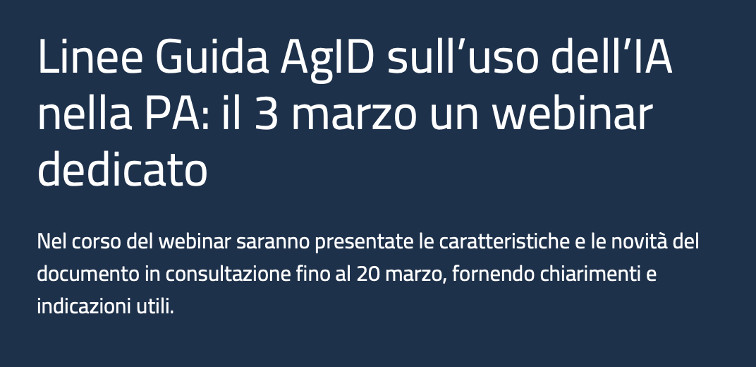 Linee Guida IA: l’adozione nella Pubblica amministrazione”